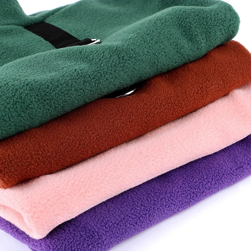 Fleece Warm Dog Sweater – Autumn Winter Coat for Small Dogs & Puppies